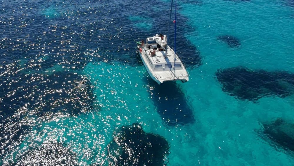 Maddalena Islands Catamaran Tour with Lunch and Sardinian Aperitif