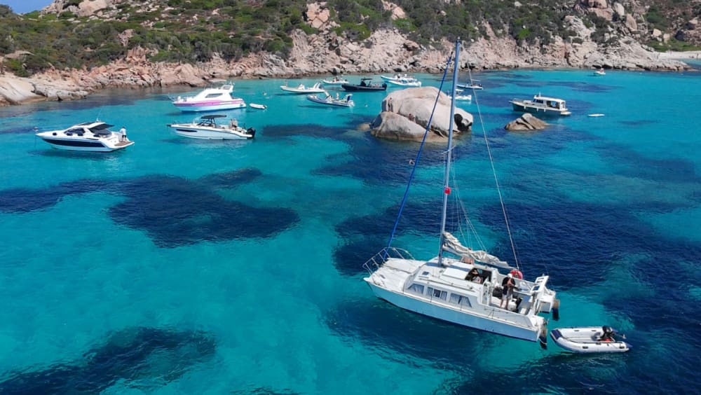 Small-Group Catamaran Tour to the Maddalena Islands with Brunch