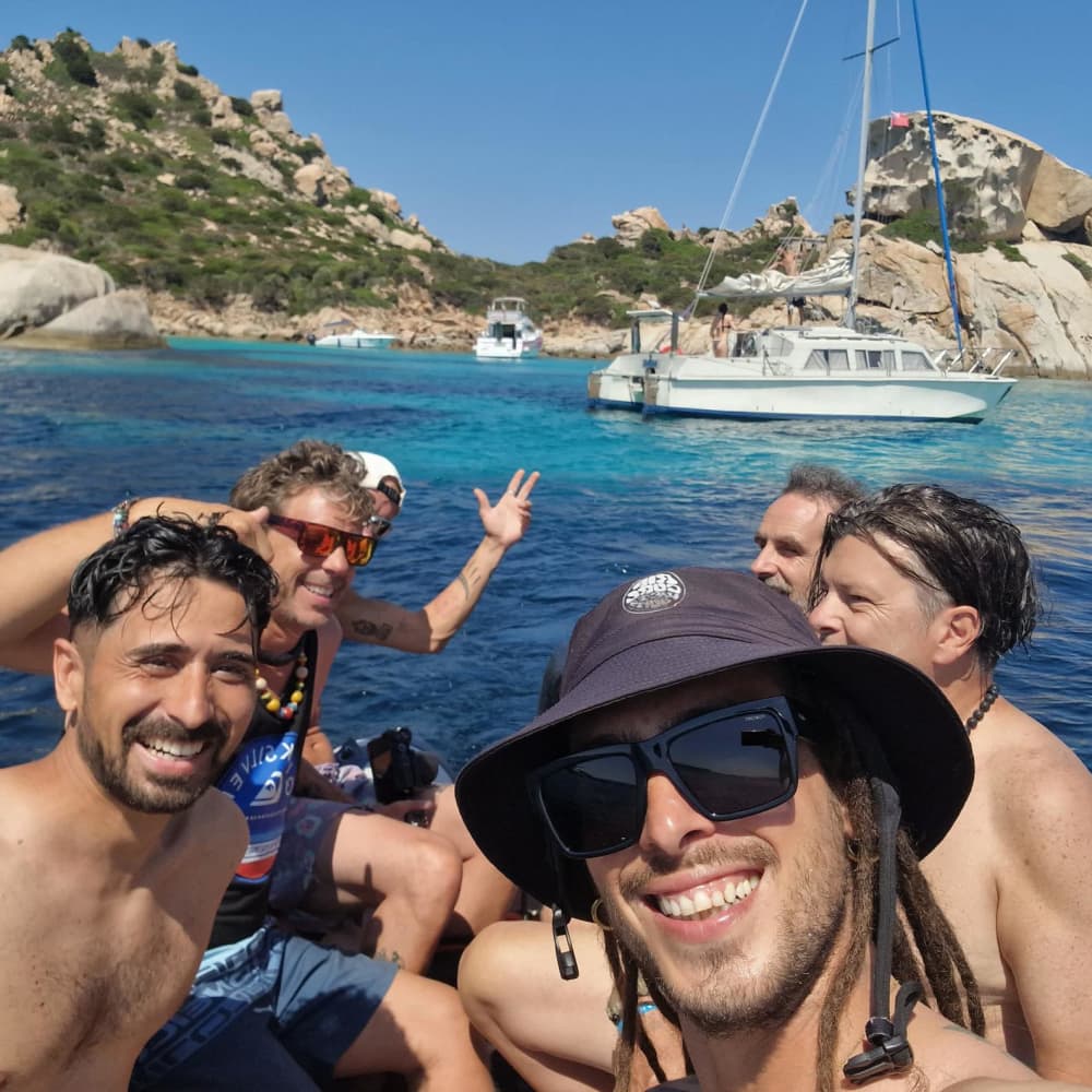 Catamaran excursion to the Maddalena Islands with aperitif