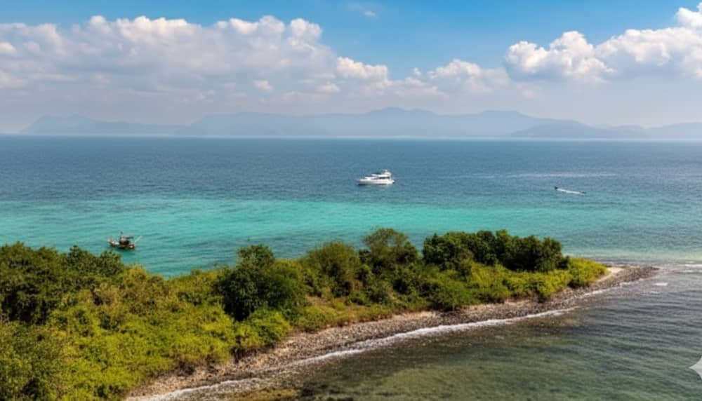 Vaar naar het eiland Koh Phai