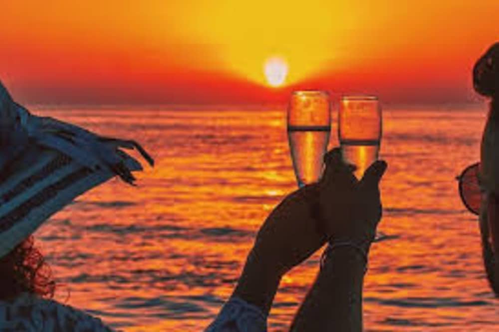 Solnedgång vid lagunen / Tramonto i Laguna