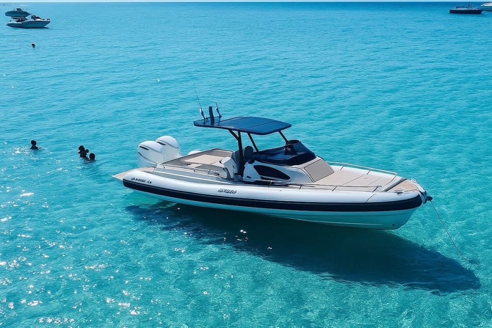 Experience Pianottoli-Caldarello like never before on a motorboat