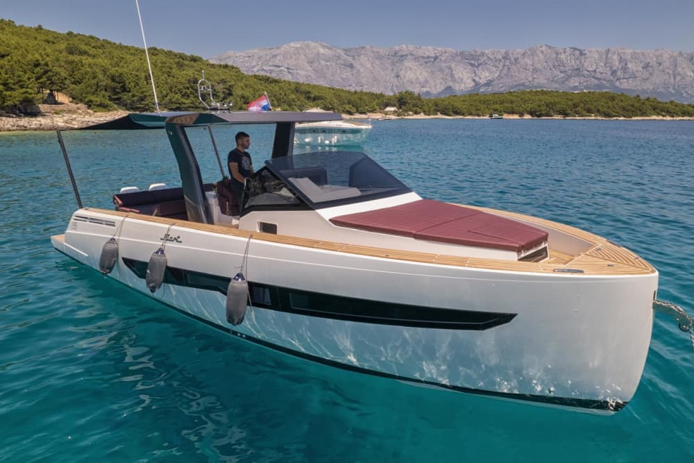 One day in Makarska on a motorboat