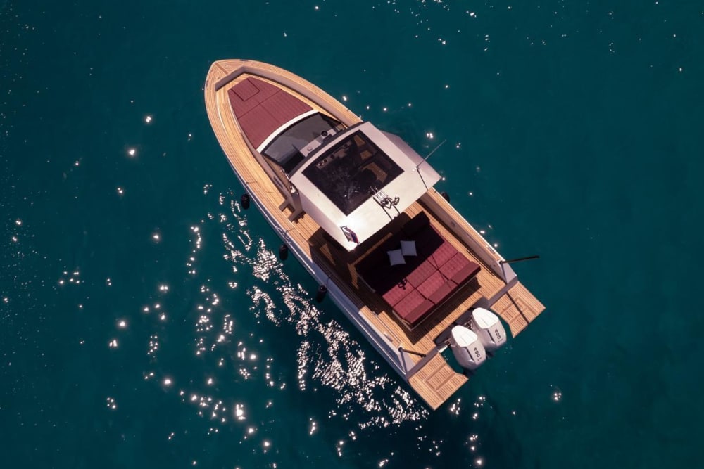 One day in Makarska on a motorboat