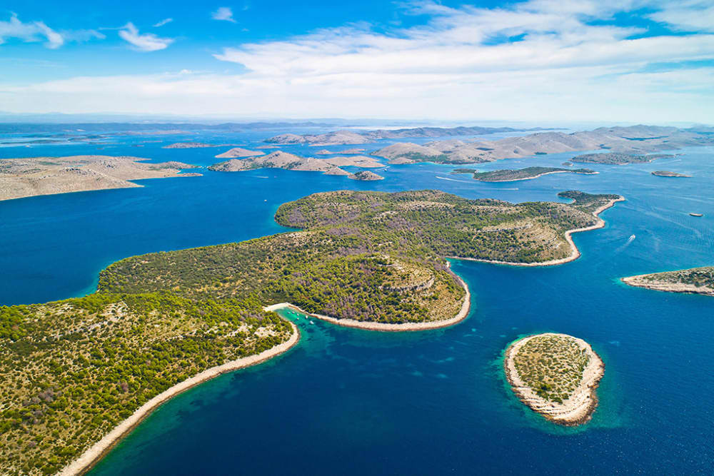 Excursion d'une journée à Kornati et Telašćica : découvrez les plages de Lojena, Mana et Aba Vela