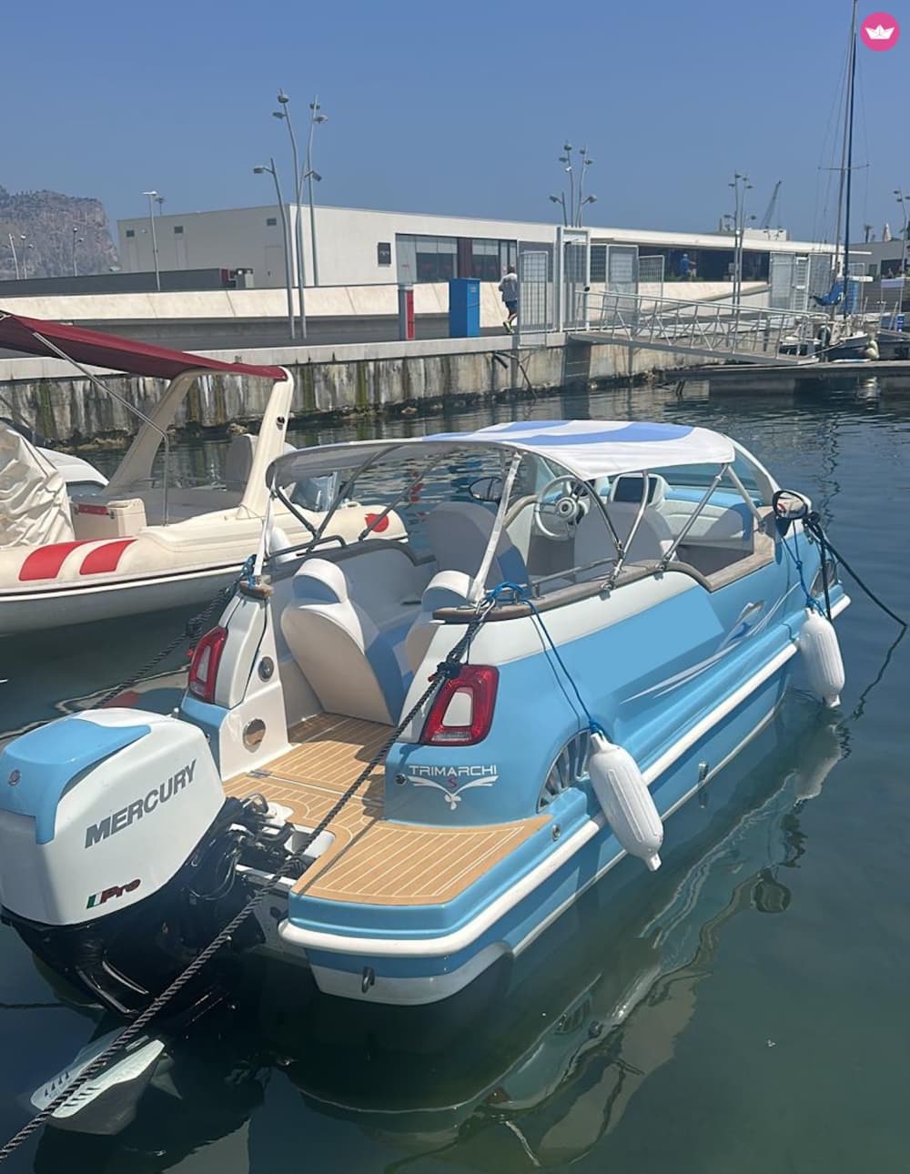 Palermo in 500 Boat: tour esclusivo con aperitivo - 2 ore