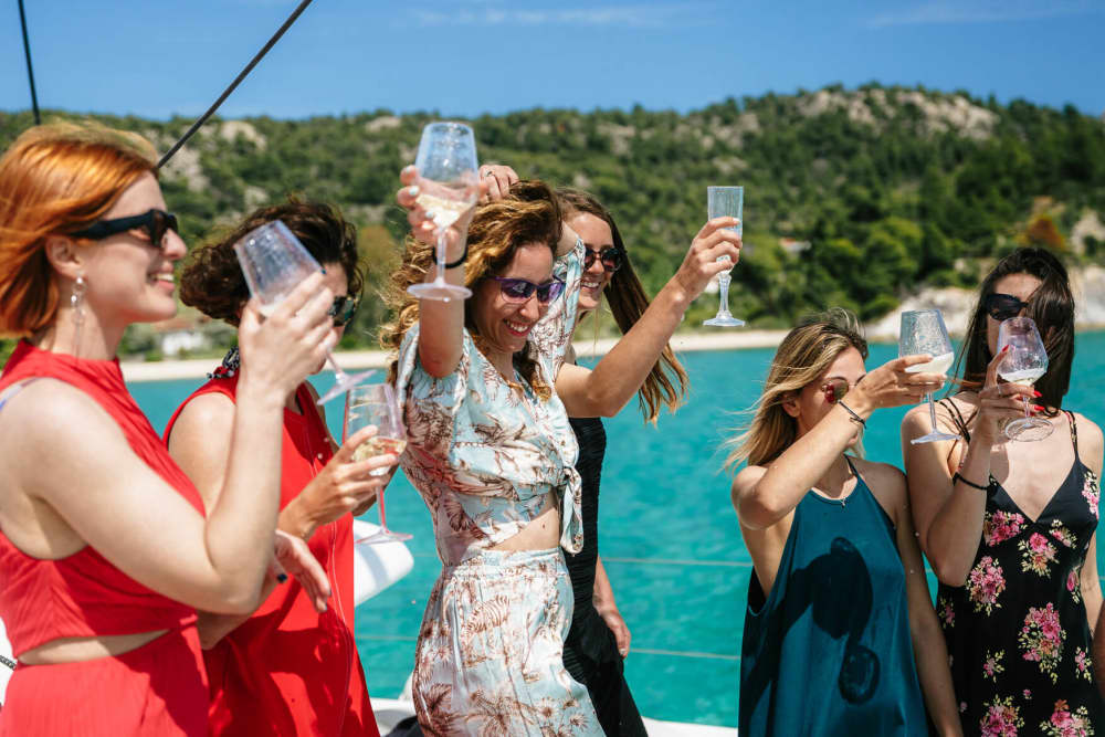 Private All-Inclusive Catamaran Cruise in Halkidiki | Premium Day Experience