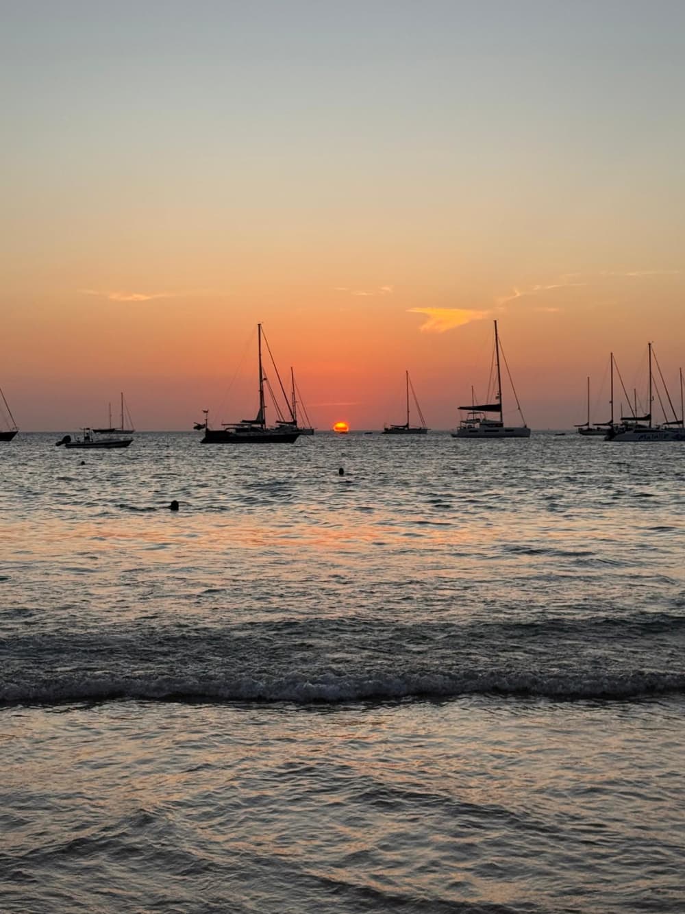 An Unforgettable Sunset on the Sea