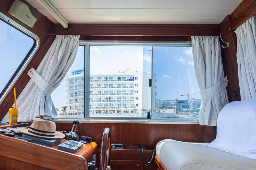 Mediterranean sunset aboard the "Touareg".