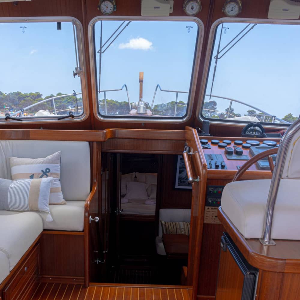 Mediterranean sunset aboard the "Touareg".