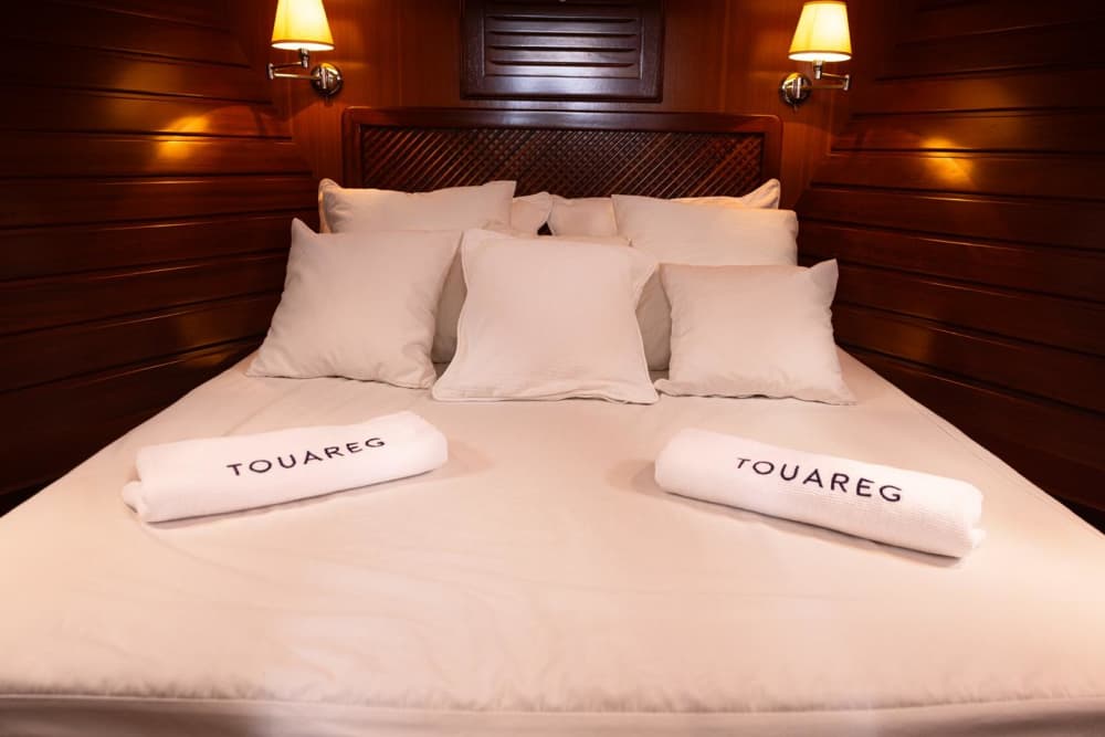 Mediterranean sunset aboard the "Touareg".