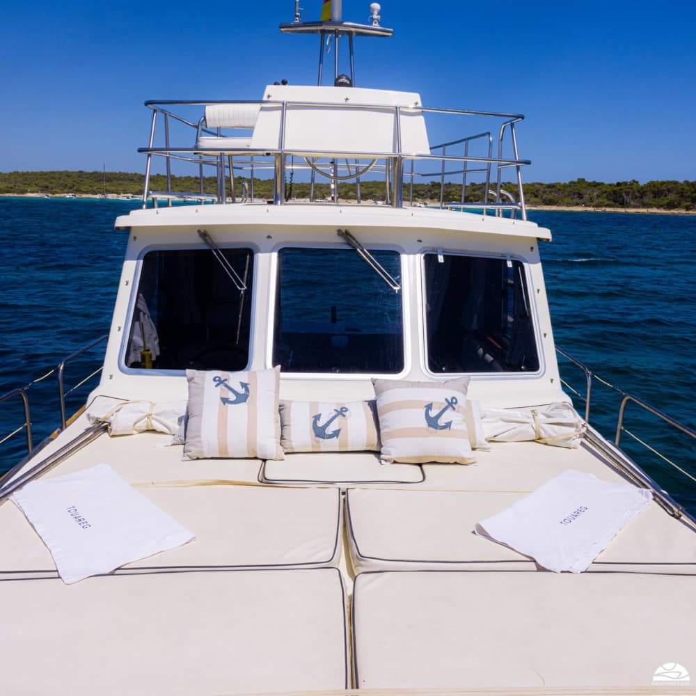 Mediterranean sunset aboard the "Touareg".