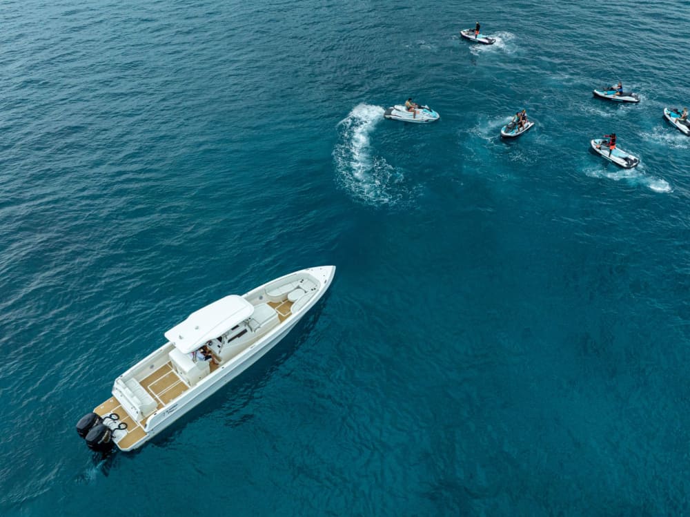 Vue imprenable sur le coucher de soleil et célébration au champagne