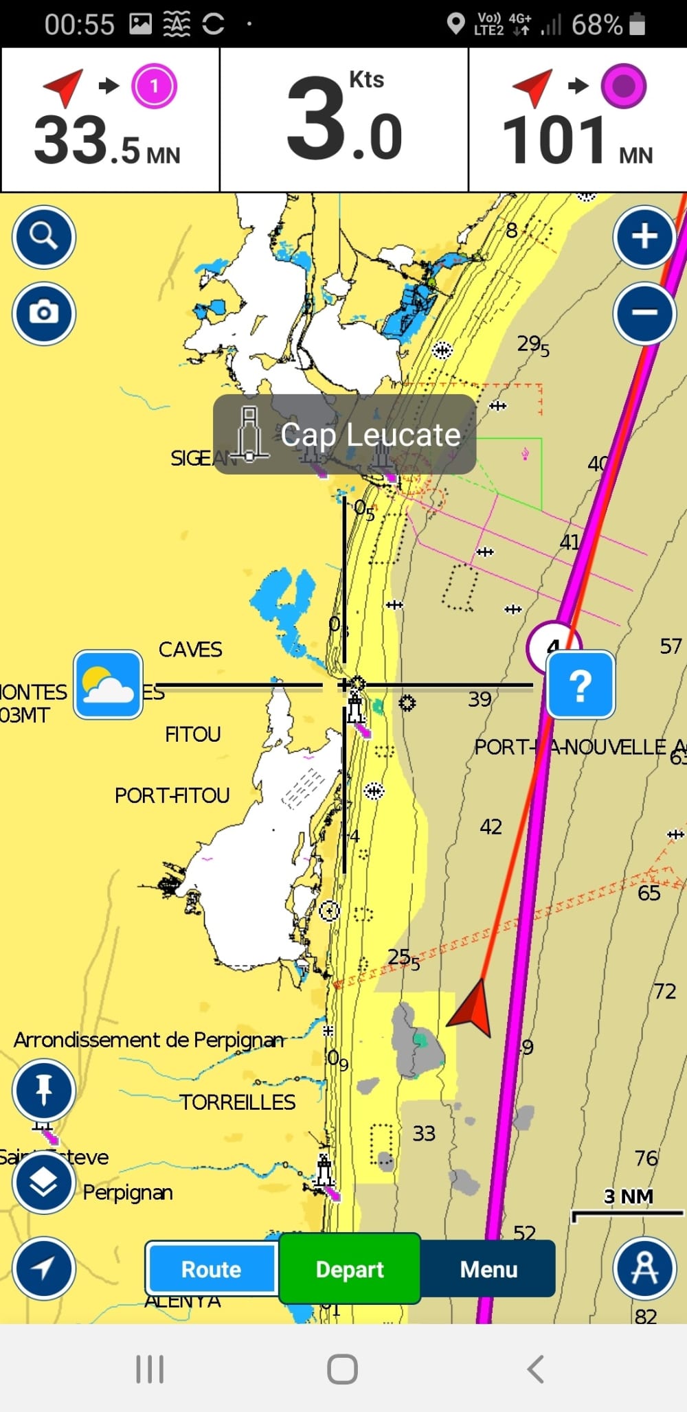 For a day trip or a coastal voyage. Welcome aboard!