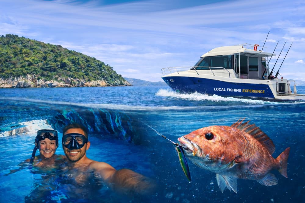 Fiske och Blå grottan i Dubrovnik (6 timmar)