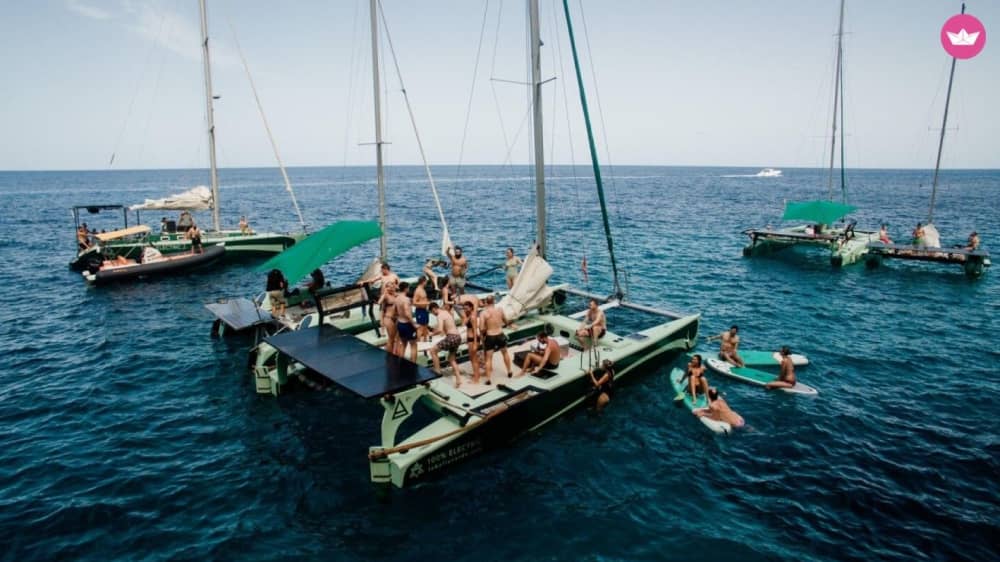 Öko-Paradies für Gruppen: Diese 3-stündige nachhaltige Katamaran-Tour ab Malaga ist pures mediterranes Glück!