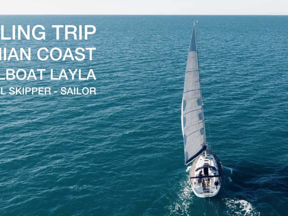Ein vergnüglicher Segeltag an der slowenischen Küste mit einem 40-Fuß-Segelboot