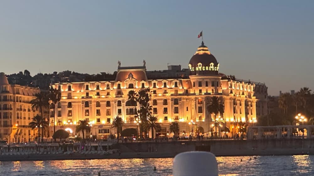 Exceptional sunset on the French Riviera