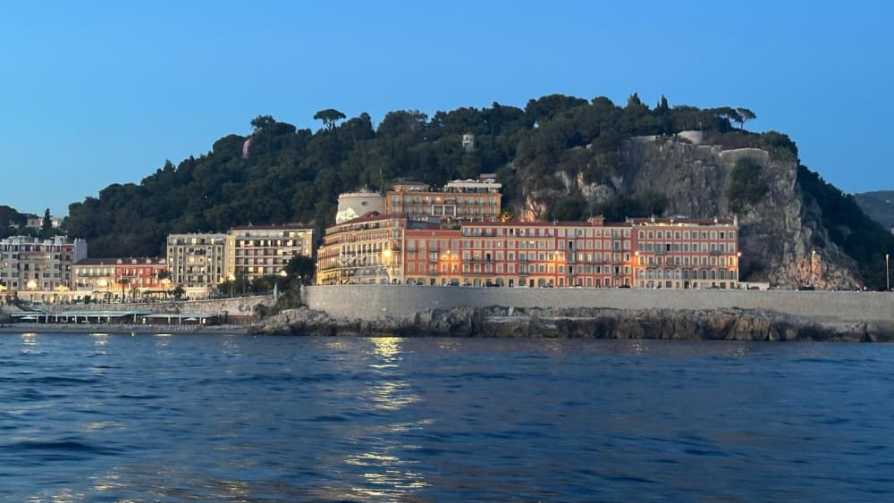 Exceptional sunset on the French Riviera