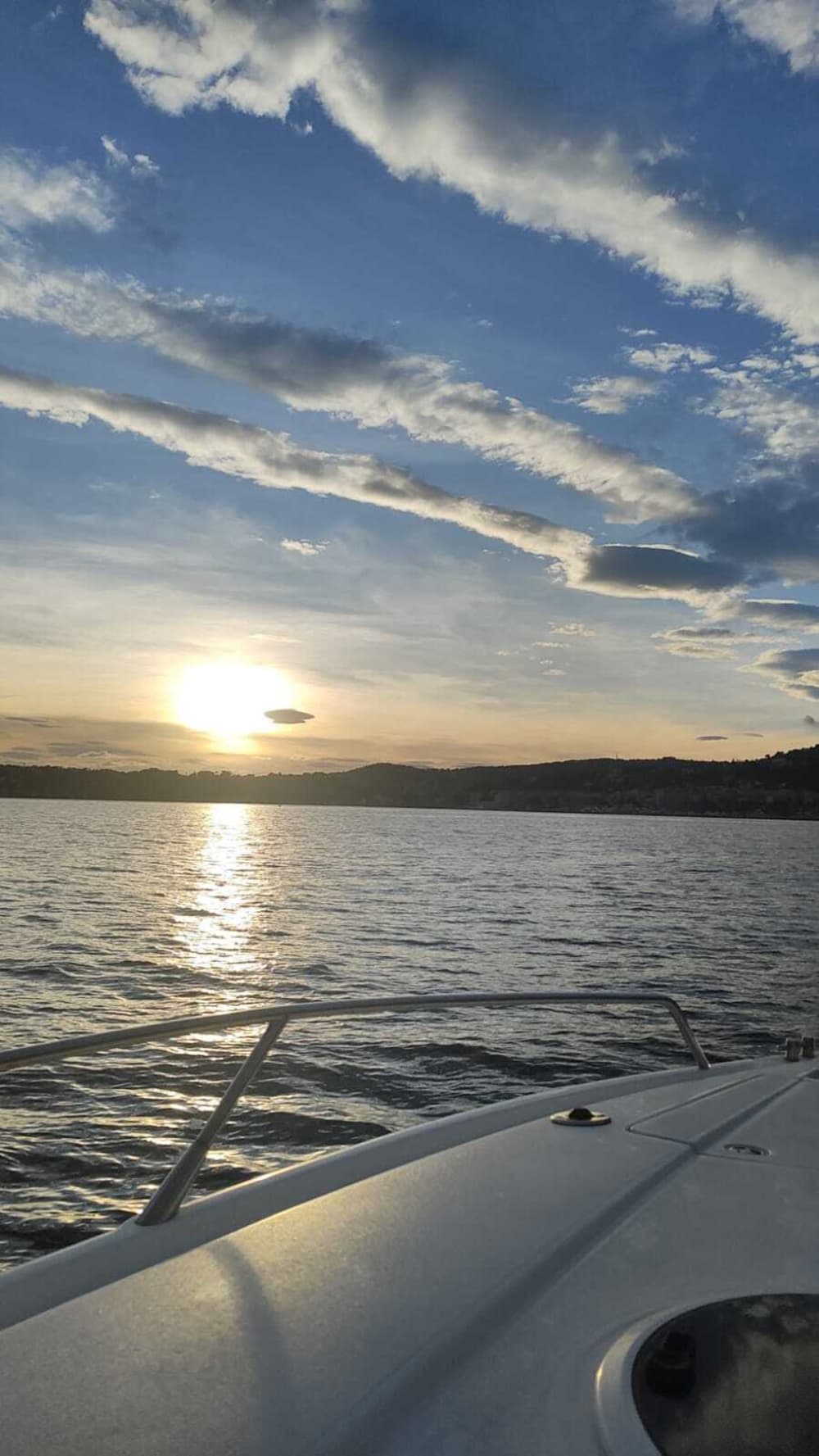 Exceptional sunset on the French Riviera