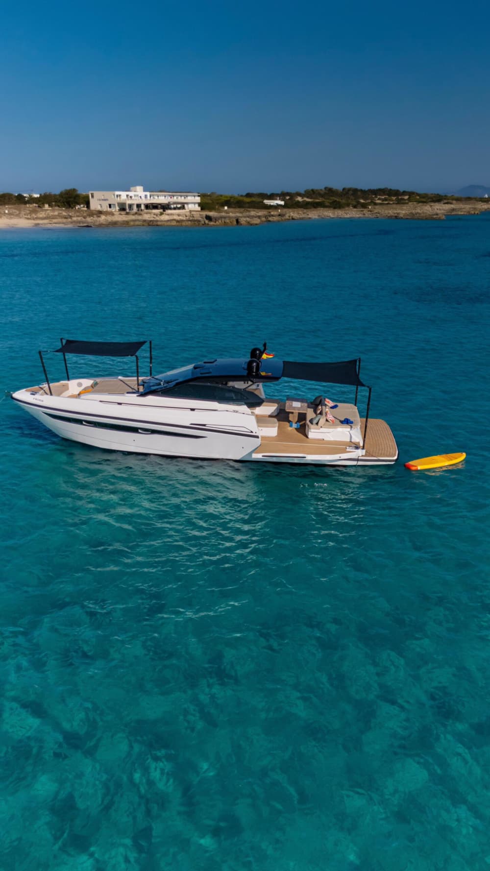 Explore the most exclusive parts of Ibiza aboard the Rio 45 Le Mans