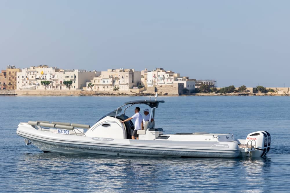 As enseadas de Favignana e Levanzo