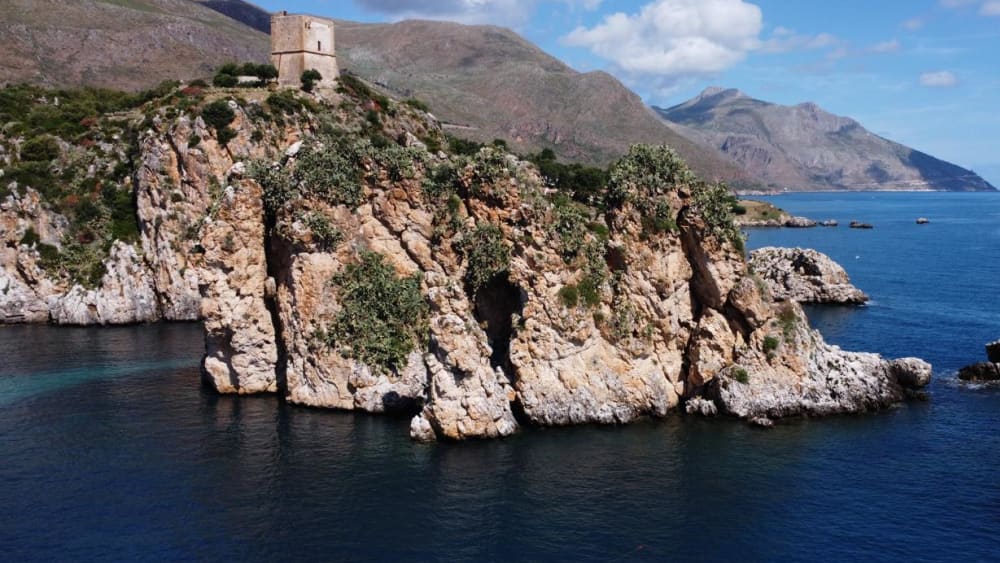 Scopello Sea Stacks and Cala Disa from the Sea