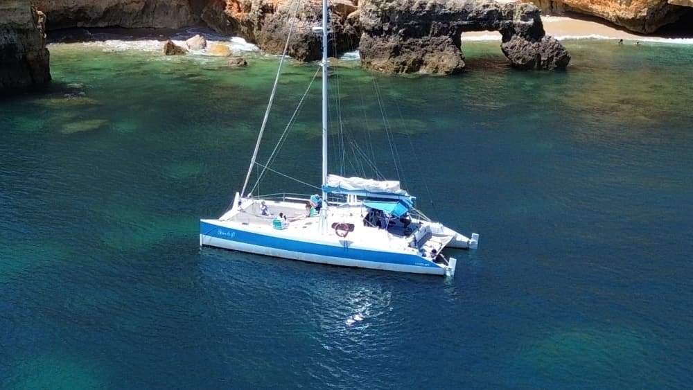 Prywatny katamaran żaglowy w Algarve 3,5 godziny
