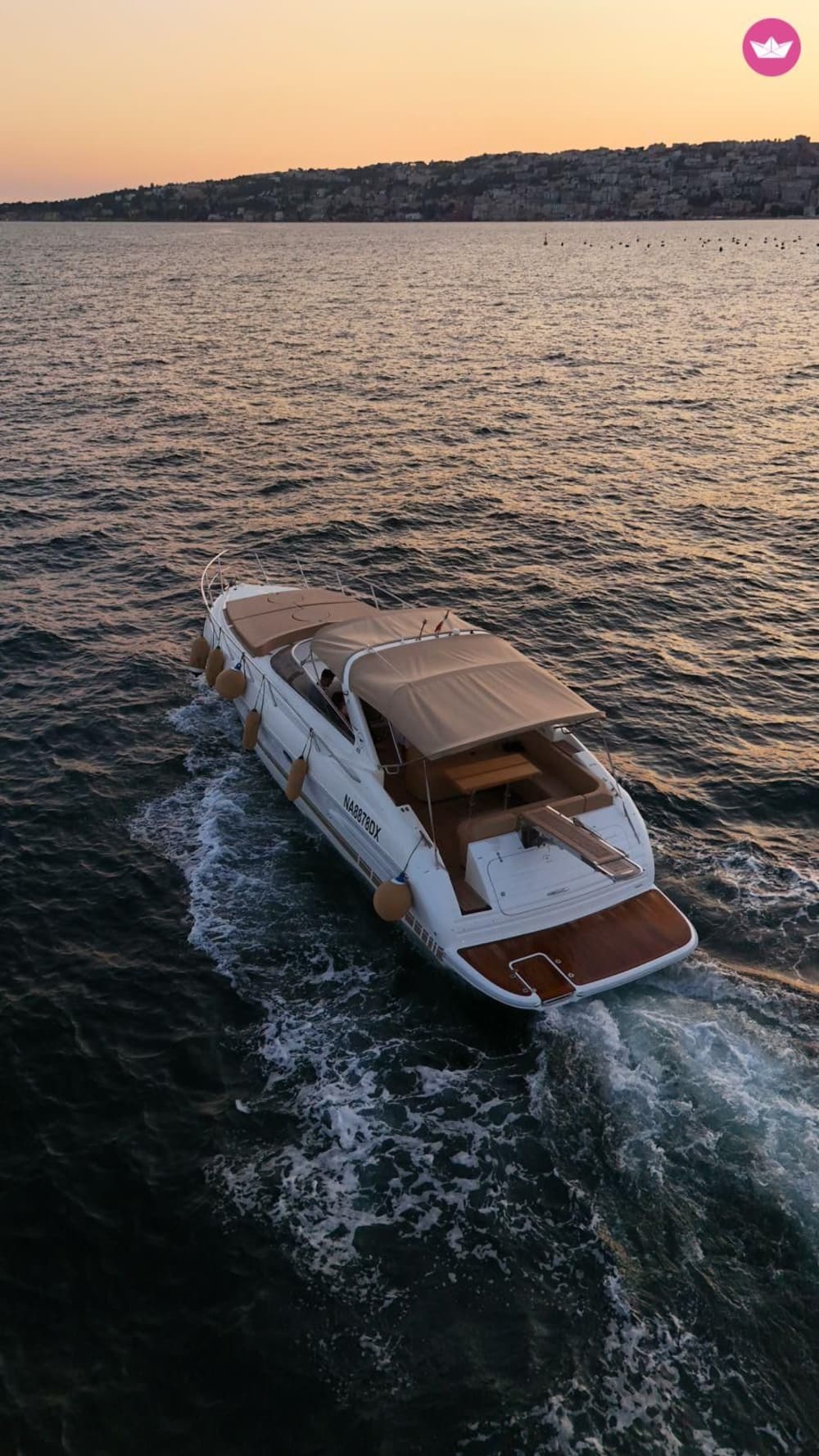 A magia de Capri vista do mar.