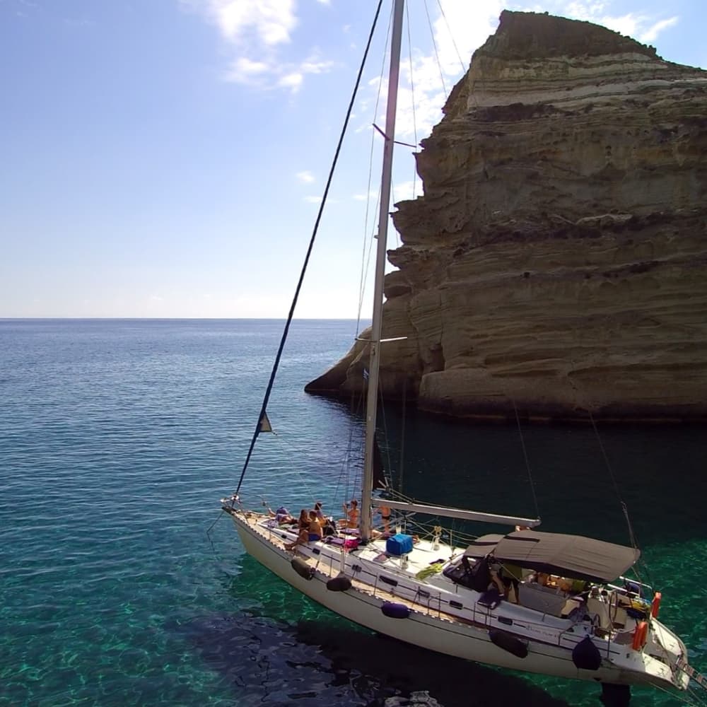 West Milos Adventure Cruise – Explore Kleftiko & Hidden Beaches