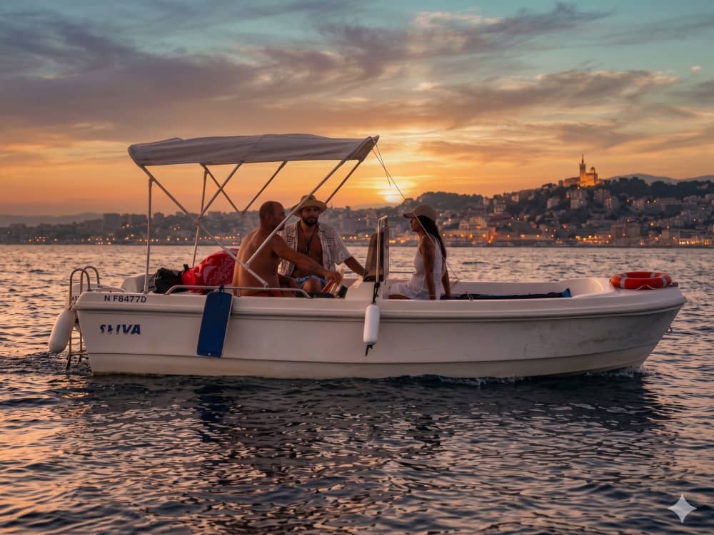 Sunset evening in Marseille
