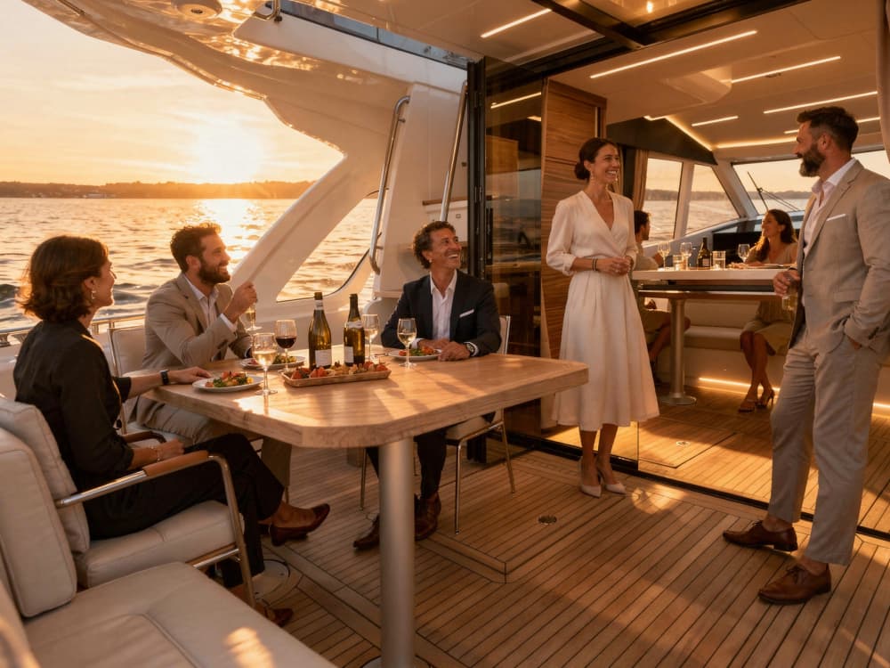 French Riviera: SUNSET private yacht excursion in the Estérel mountains with aperitif, paddleboarding & snorkeling