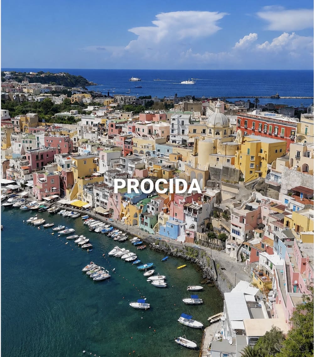 Full-day catamaran tour from Procida to Ischia