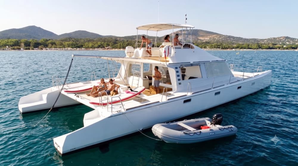 Discover Saint-Tropez aboard a catamaran