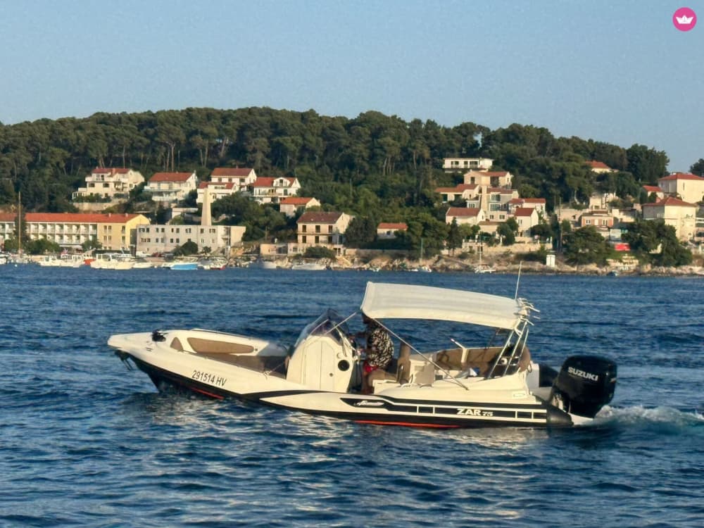 Luxury Zar Formenti 75 RIB with Skipper in Hvar – Blue Cave, Pakleni Islands & Hidden Bays