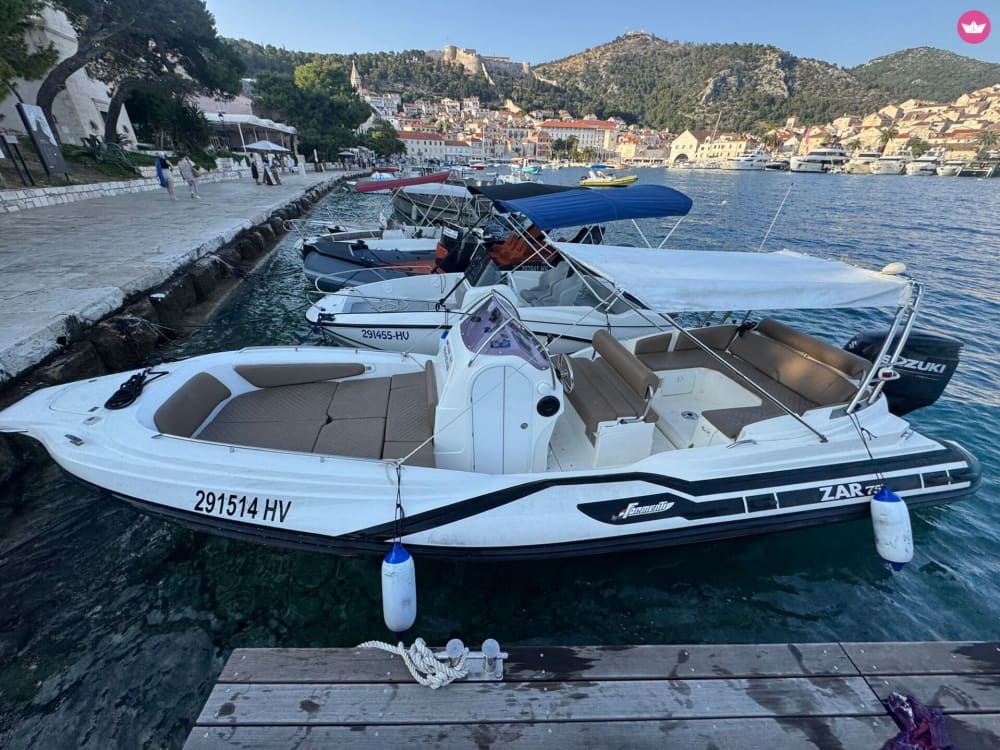 Luxury Zar Formenti 75 RIB with Skipper in Hvar – Blue Cave, Pakleni Islands & Hidden Bays