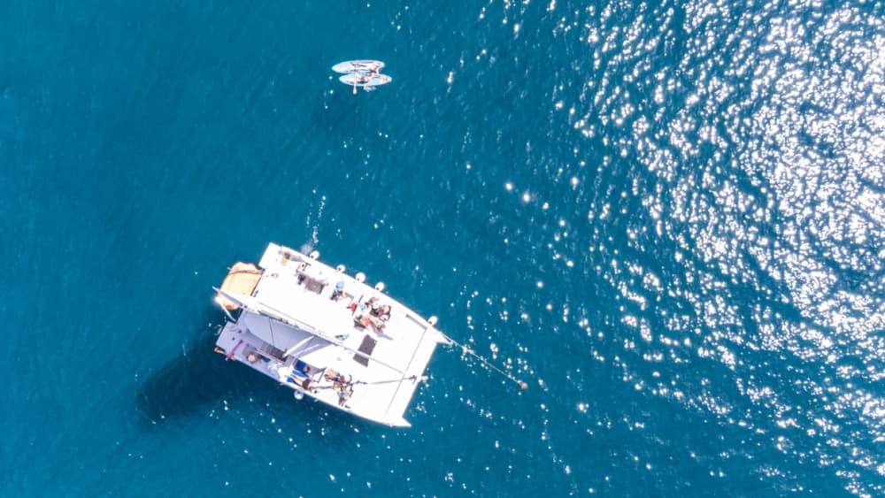 Full day on a Lagoon 42 catamaran around Gran Canaria