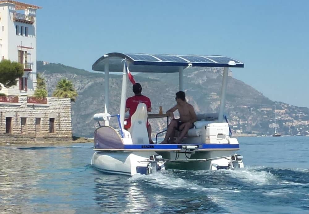 Nice: Private solar-powered boat cruise on the French Riviera