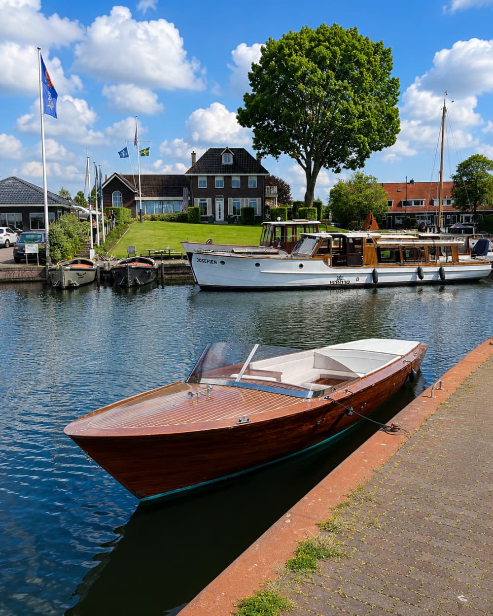 Luxury Classic Wooden Boat Tour | 2-hour Private Cruise from Harderwijk