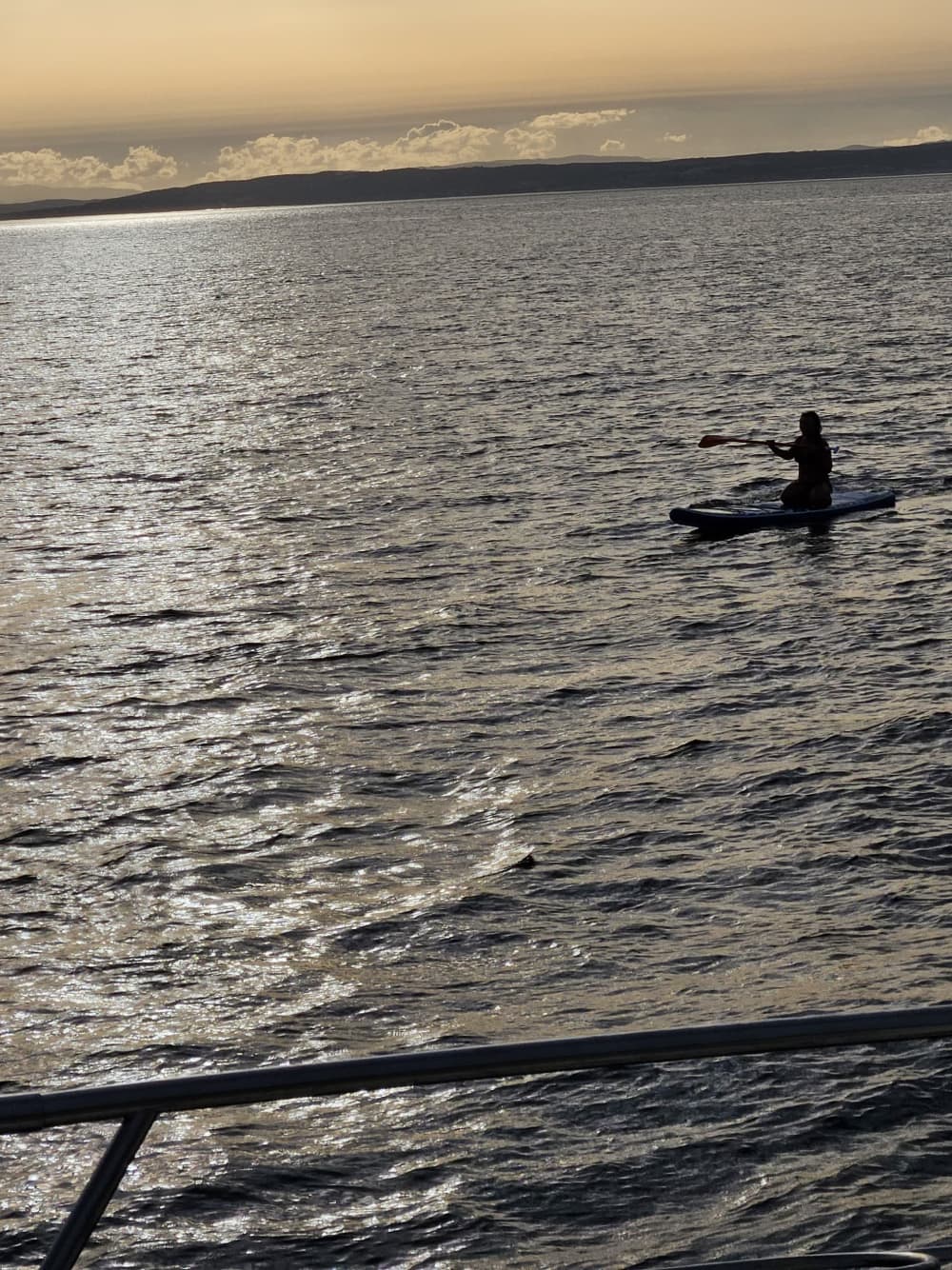 Solnedgångens gyllene timme på katamaran med utsikt över Marbella