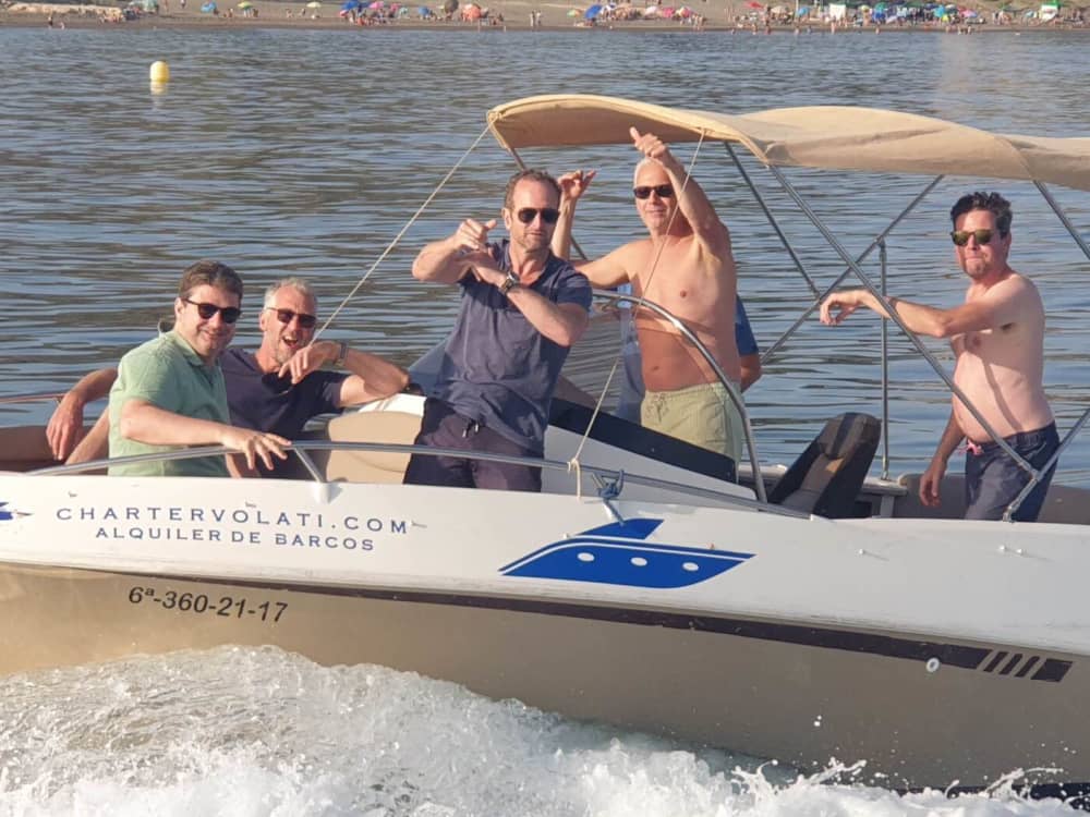 Discover Málaga on a full-day trip on a motorboat
