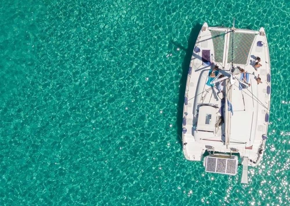 White, blue, and divine: A full day on a catamaran