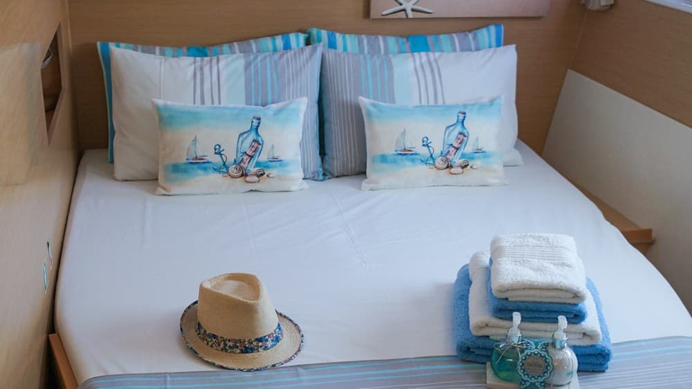 White, blue, and divine: A full day on a catamaran