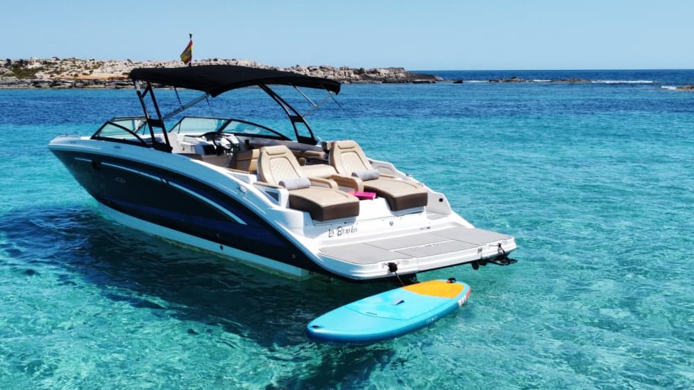 Cruzeiro de dia inteiro em iate particular de Ibiza a Formentera