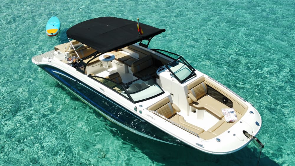 Cruzeiro de dia inteiro em iate particular de Ibiza a Formentera