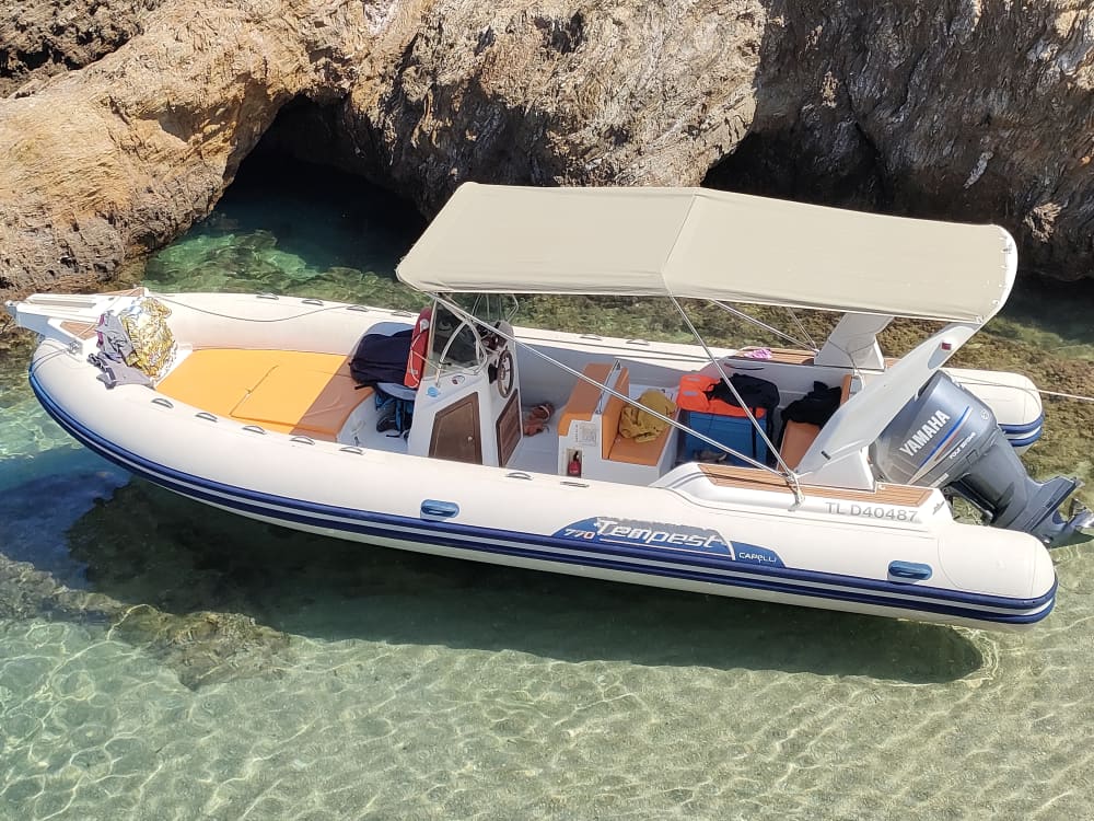 Explore the hidden gems of Porquerolles Island for a day. "More passengers possible on board, upon request."