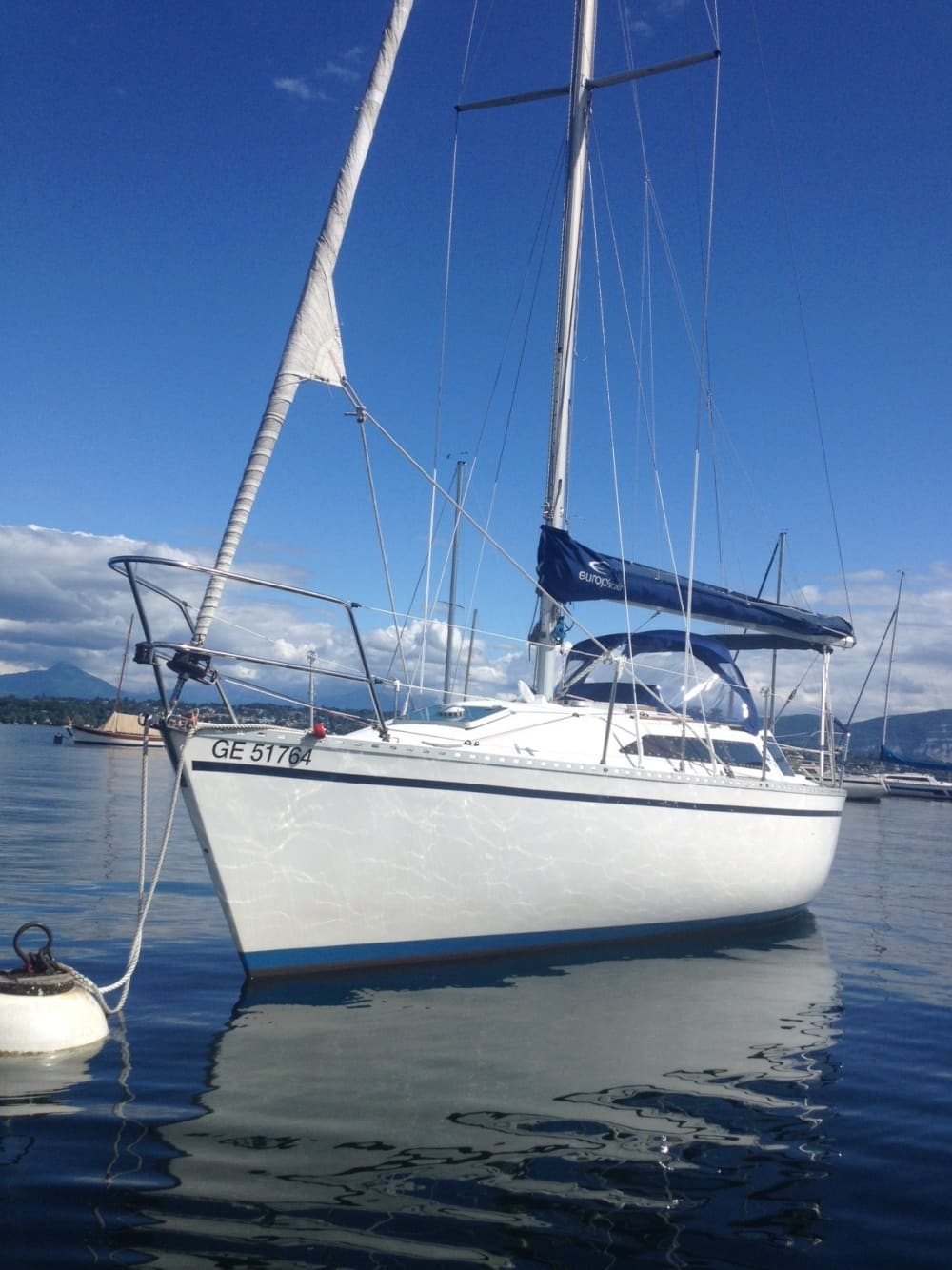 Een dagtocht zeilen in Genève op een zeilboot.