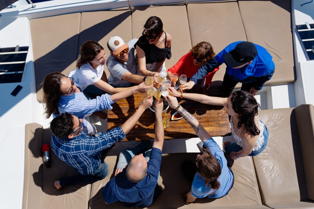 8-hour catamaran tour