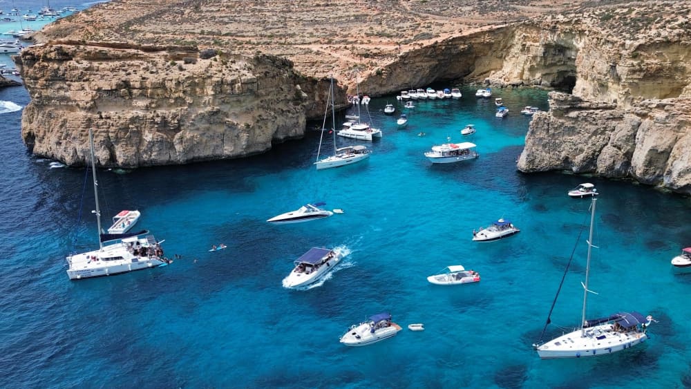 Ημερήσια εκδρομή με καταμαράν: Blue Lagoon, Comino και Gozo Adventure