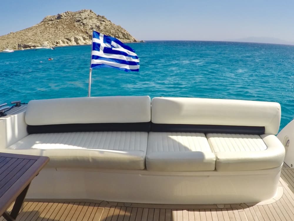 Całodniowy rejs jachtem po południowym wybrzeżu Mykonos